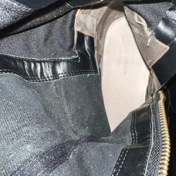 Cole Haan Dorian Stretch sz6 Leather riding boot adjustable calf ankle buckle ￼ - Picture 7 of 10